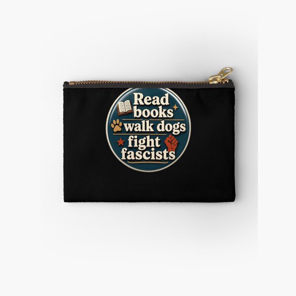 Item preview, Read Books Walk Dogs Fight Fascists Book Lover Dog Owner Activist designed and sold by RetroMini2026.