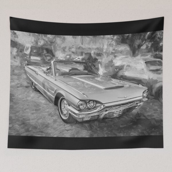 Item preview, 1965 Ford Thunderbird Roadster - Metallic Green Classic Car Graphic designed and sold by RichFrancoCars.
