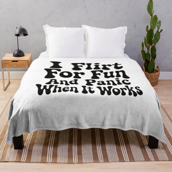 Item preview, I Flirt For Fun And Panic When It Works Relatable Social Anxiety Humor designed and sold by HumansStuck12.