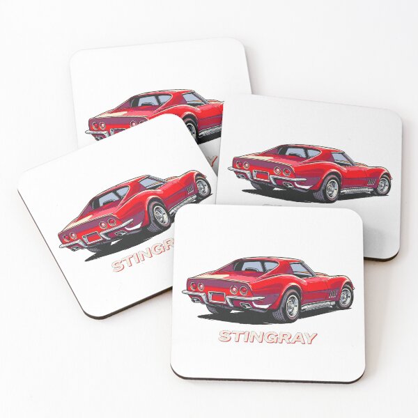 Item preview, C3 Stingray Classic Red Coupe Rear View Side Pipes designed and sold by Off-Road-Zone.