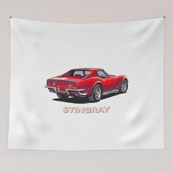 Item preview, C3 Stingray Classic Red Coupe Rear View Side Pipes designed and sold by Off-Road-Zone.