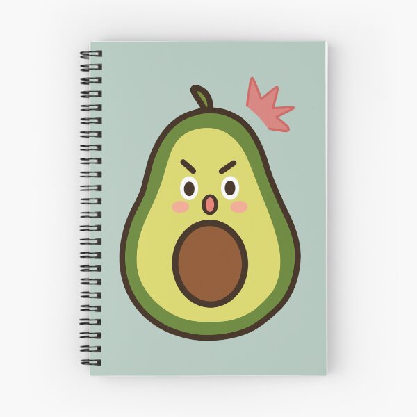 Item preview, Angry Avocado Cartoon Sticker | Cute Funny Avocado Character designed and sold by SunCraftStudio.