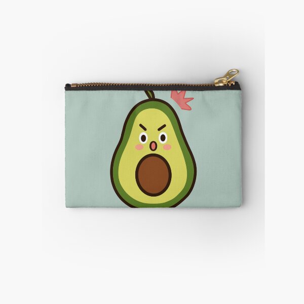 Item preview, Angry Avocado Cartoon Sticker | Cute Funny Avocado Character designed and sold by SunCraftStudio.