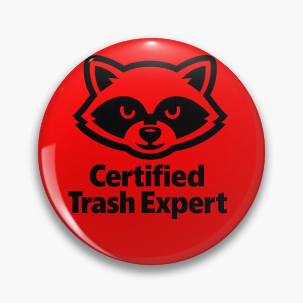 Item preview, Certified Trash Expert Raccoon Mascot designed and sold by Houldi.