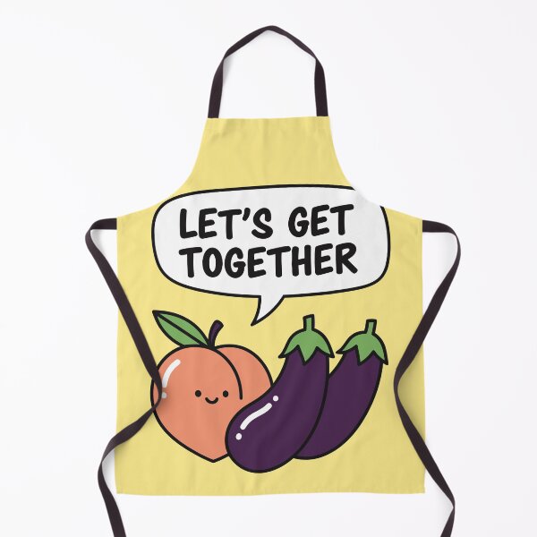Item preview, Let's Get Together Peach and Eggplant designed and sold by Amir Faysal.