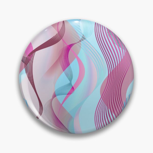 Item preview, Pink Blue Ribbon Waves designed and sold by imaniko.