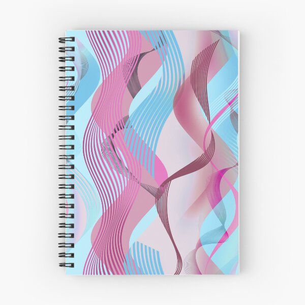 Item preview, Pink Blue Ribbon Waves designed and sold by imaniko.