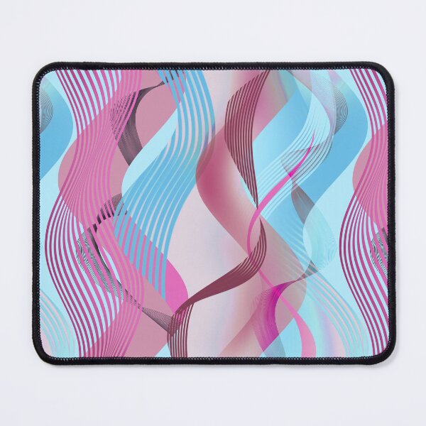 Item preview, Pink Blue Ribbon Waves designed and sold by imaniko.