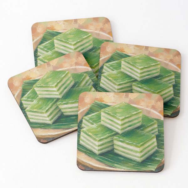 Item preview, Thai Steamed Pandan Layer Cake designed and sold by BlackDotBunny.