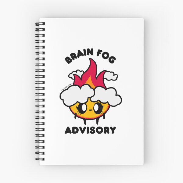 Item preview,     Brain Fog Advisory | Cute Funny Menopause Sticker designed and sold by Dr. B Sticker Rx.