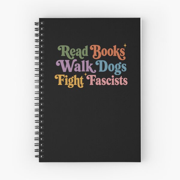 Item preview, Read Books Walk Dogs Fight Fascists Anti Fascist Activist Political Progressive designed and sold by RetroMini2026.