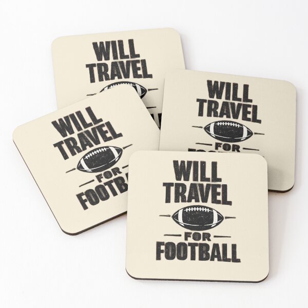 Item preview, Will Travel For Football | Retro Football Travel Fan Design designed and sold by ArthUpscale.
