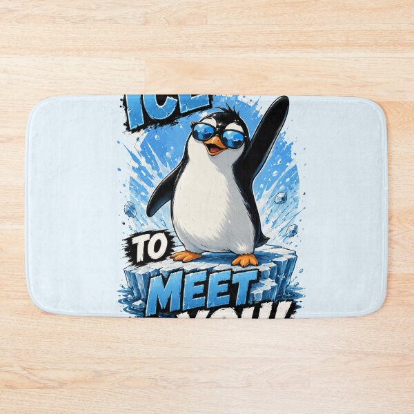 Item preview, Ice to Meet You Funny Penguin designed and sold by BagFactoryUK.