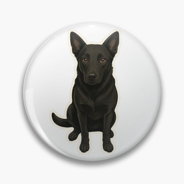 Item preview, Black Dog Portrait Sitting Pose designed and sold by RealEqEdit.