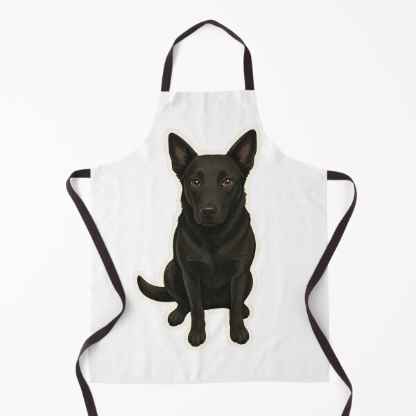 Item preview, Black Dog Portrait Sitting Pose designed and sold by RealEqEdit.
