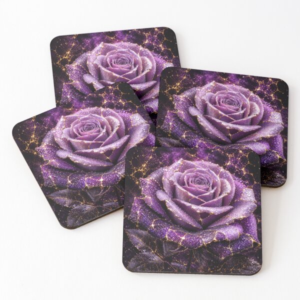Item preview, Kintsugi -  Rose of Amethyst and Gold designed and sold by LegademaArt.