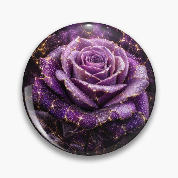 Item preview, Kintsugi -  Rose of Amethyst and Gold designed and sold by LegademaArt.
