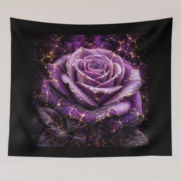 Item preview, Kintsugi -  Rose of Amethyst and Gold designed and sold by LegademaArt.