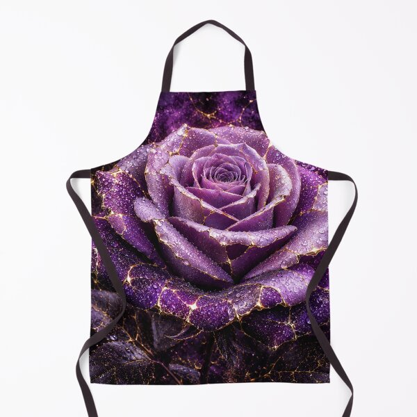 Item preview, Kintsugi - Rose of Amethyst and Gold designed and sold by LegademaArt.