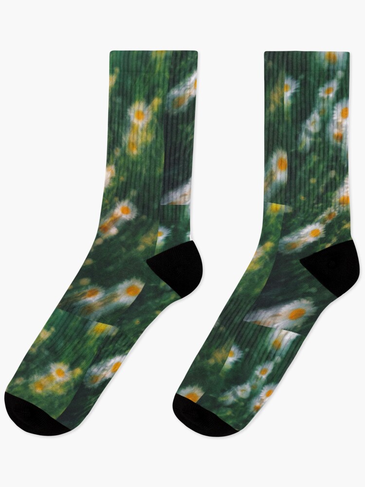 Thumbnail 1 of 5, Socks, dizzy daisies designed and sold by BoxyFox.