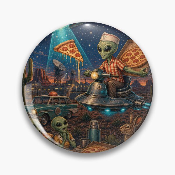 Item preview, Area 51 Alien Pizza Delivery designed and sold by RaFaMidnight.