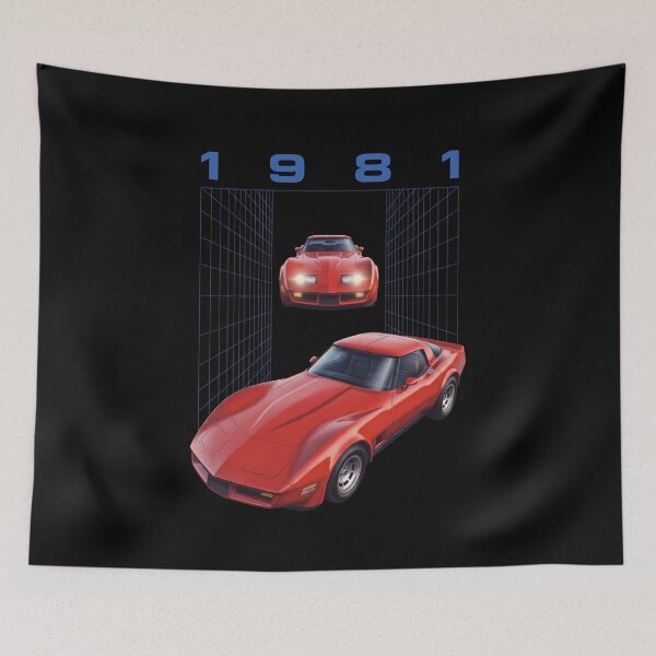 Item preview, C3 Stingray Retro Synthwave Sunset Muscle Car designed and sold by Off-Road-Zone.