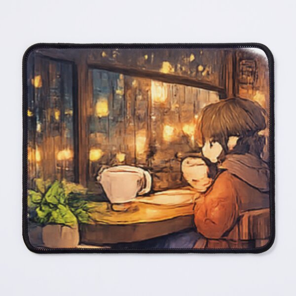 Item preview, Cozy Rainy Day Coffee Shop designed and sold by GUINewAlex.