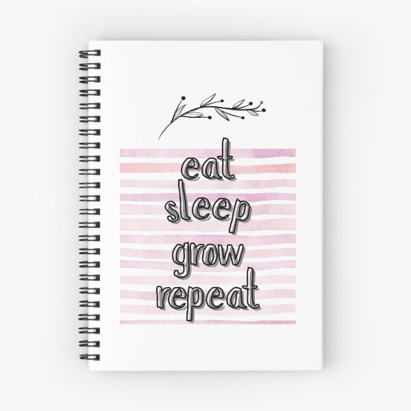 Item preview, eat sleep grow repeat | self reflection designed and sold by tori-isCreating.