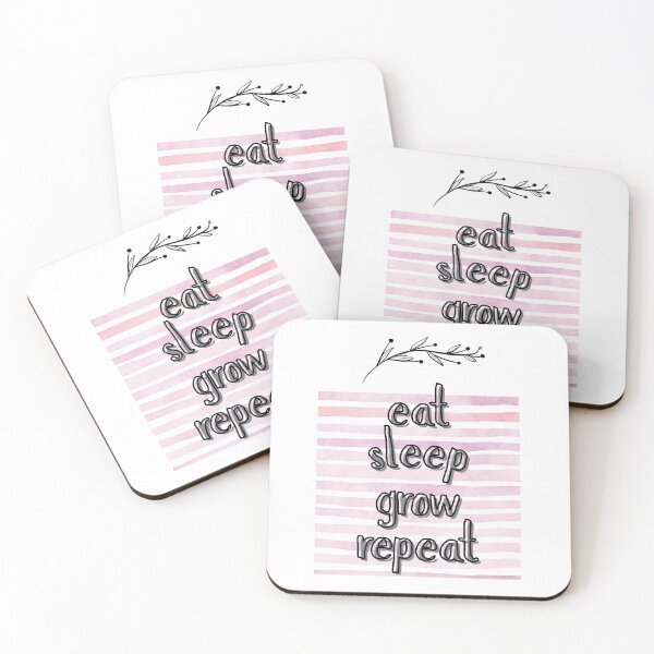 Item preview, eat sleep grow repeat | self reflection designed and sold by tori-isCreating.