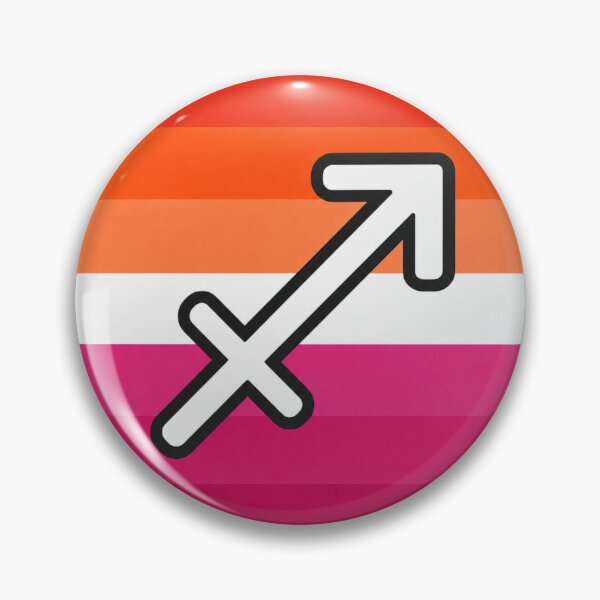 Item preview, Sagittarius Lesbian Pride Zodiac Symbol  designed and sold by MandiDaniDesign.