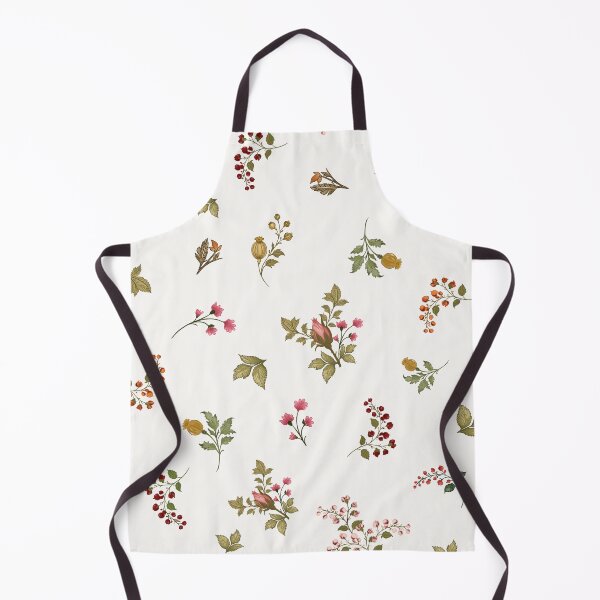 Item preview, Vintage Botanical Toss Pattern | Cottage Garden Berries and Wildflowers Seamless Design designed and sold by neenu-bhasin11.