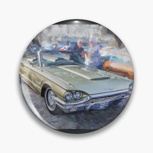 Item preview, 1965 Ford Thunderbird Roadster - Metallic Green Classic Car Graphic designed and sold by RichFrancoCars.