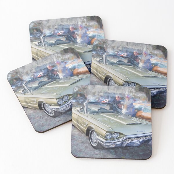 Item preview, 1965 Ford Thunderbird Roadster - Metallic Green Classic Car Graphic designed and sold by RichFrancoCars.