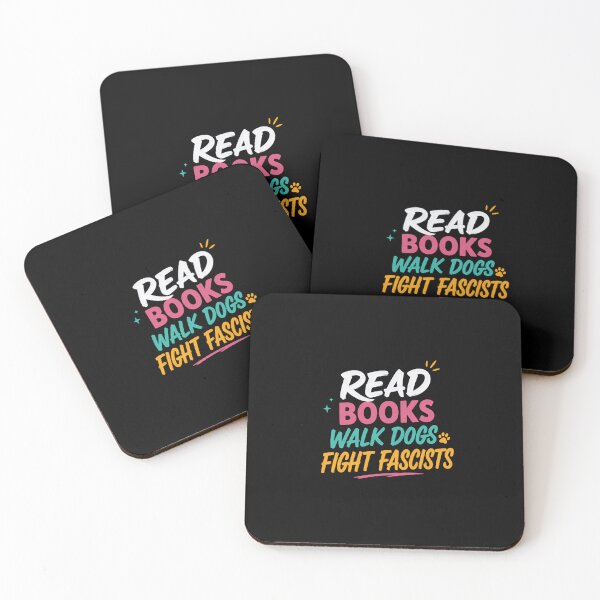 Item preview, Read Books Walk Dogs Fight Fascists Book Lover Dog Owner Activist designed and sold by RetroMini2026.