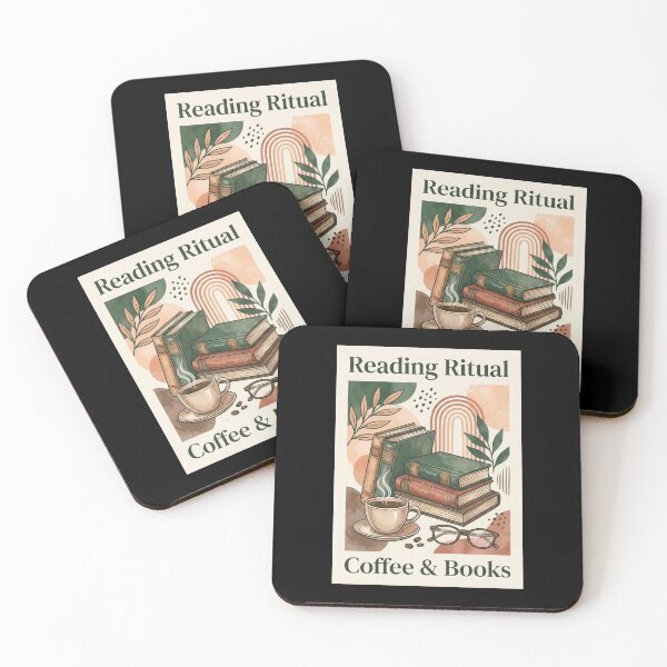 Item preview, Reading Ritual Coffee and Books Poster designed and sold by Sketchlegacy.