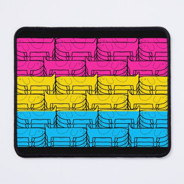 Item preview, Pansexual Long Dog Pride Flag designed and sold by JammerSammer.