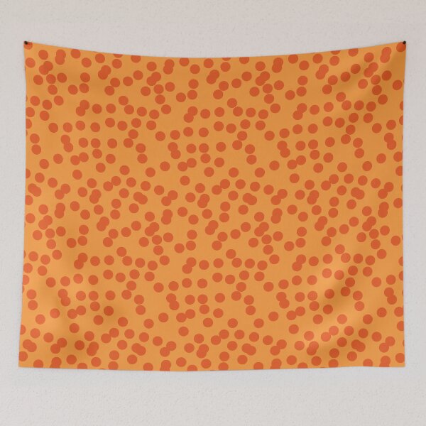 Item preview, Orange Retro Polka Dots designed and sold by imaniko.