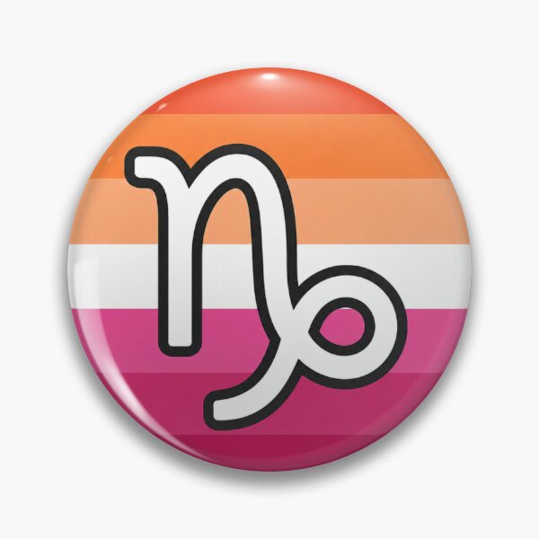 Item preview, Capricorn Lesbian Pride Zodiac Symbol designed and sold by MandiDaniDesign.