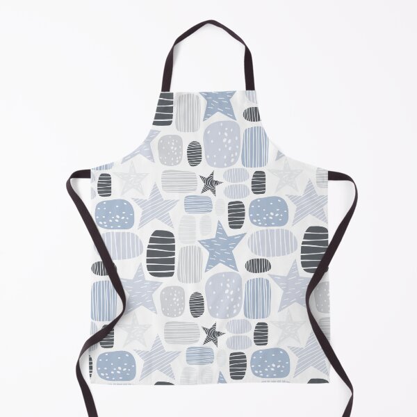Item preview, Blue Grey Star Doodle Pattern Cute Scandinavian Kids Nursery designed and sold by Zaya_art.