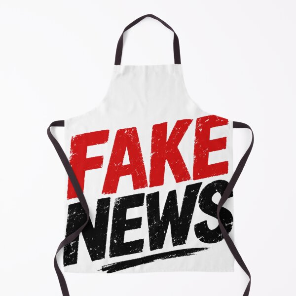 Item preview, "Fake News" Bold Stamp-Style Red & Black Distressed Typography designed and sold by BuckaBaby.
