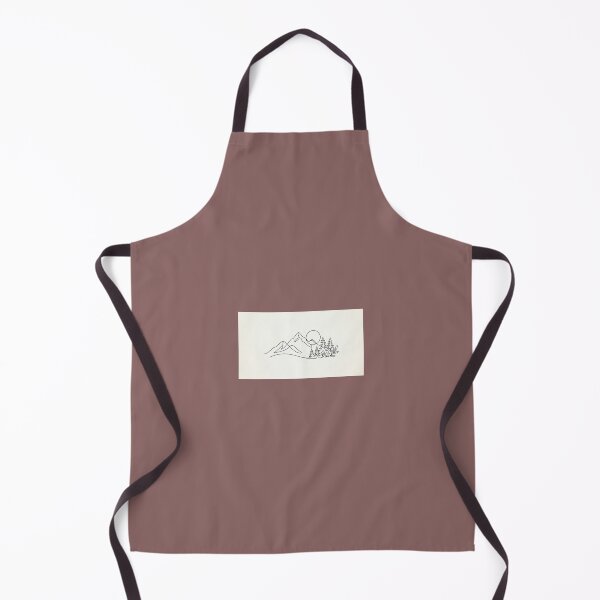 Item preview, Mountain Serenity Line Art – Minimalist Nature Landscape with Pine Forest & Rising Sun designed and sold by FAZ-DESIGNS.