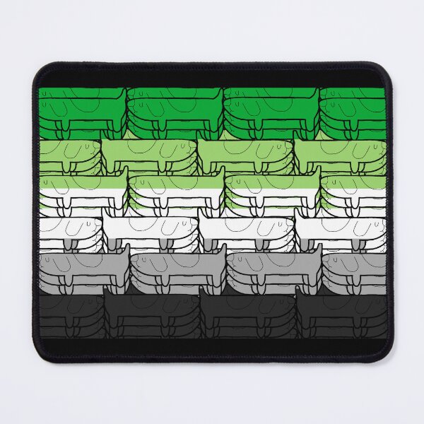 Item preview, Aromantic Long Dog Pride Flag designed and sold by JammerSammer.