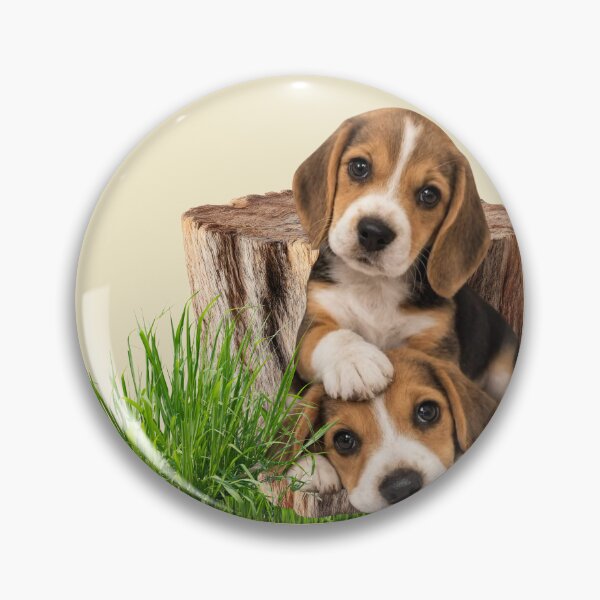 Item preview, Adorable Beagle Puppies on a Log designed and sold by A touch of creativity.