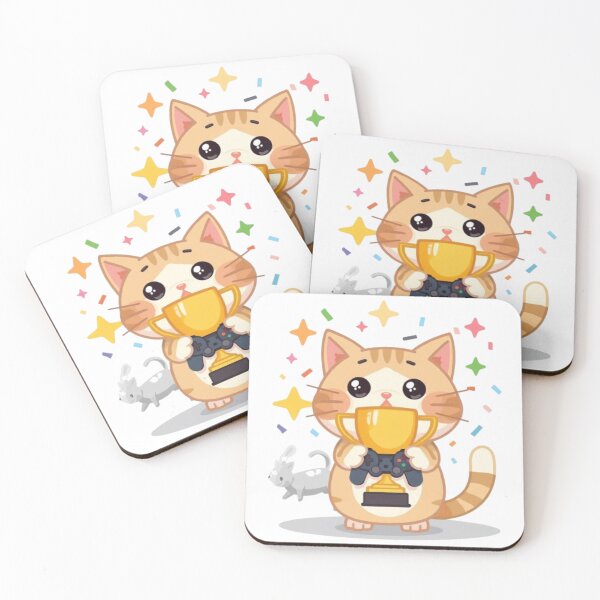 Item preview, Cat Powered Gaming Sticker designed and sold by Stylestickers55.