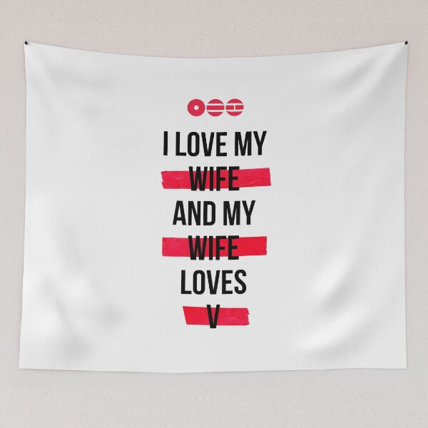 Item preview, V - I love my wife and my wife loves V T-Shirt designed and sold by YOSHFRIDAYS.