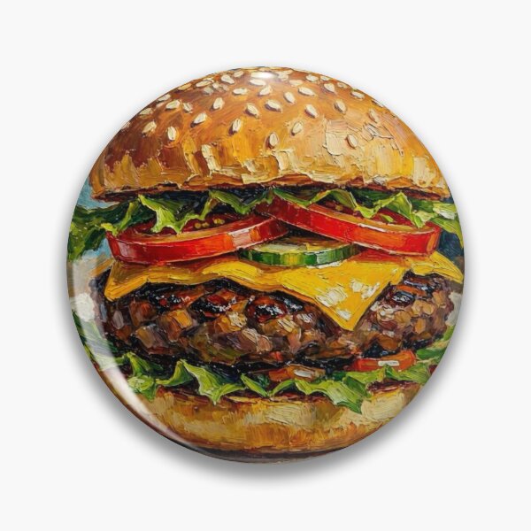 Item preview, Cheeseburger Wayne Thiebaud style designed and sold by Halifaxartguy.