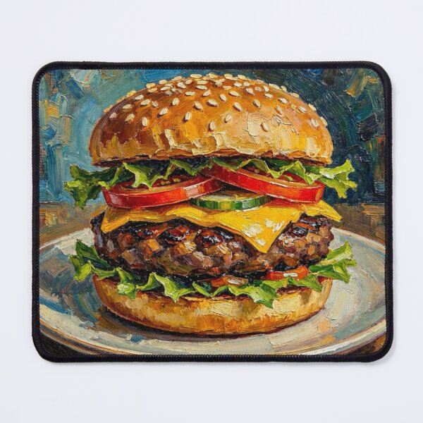 Item preview, Cheeseburger Wayne Thiebaud style designed and sold by Halifaxartguy.