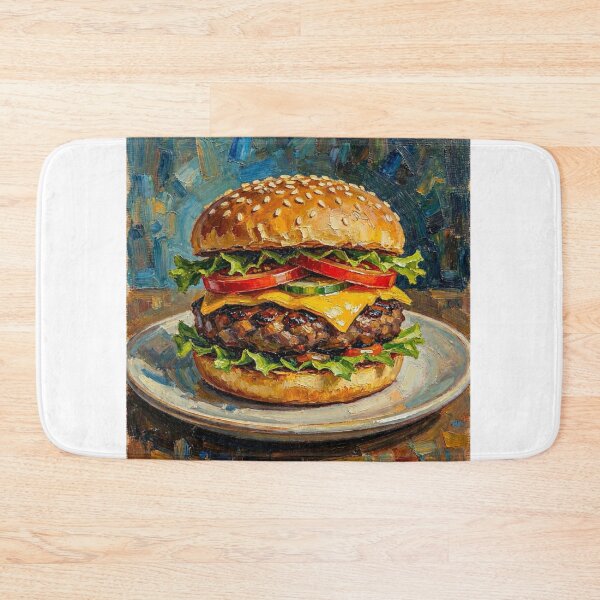 Item preview, Cheeseburger Wayne Thiebaud style designed and sold by Halifaxartguy.