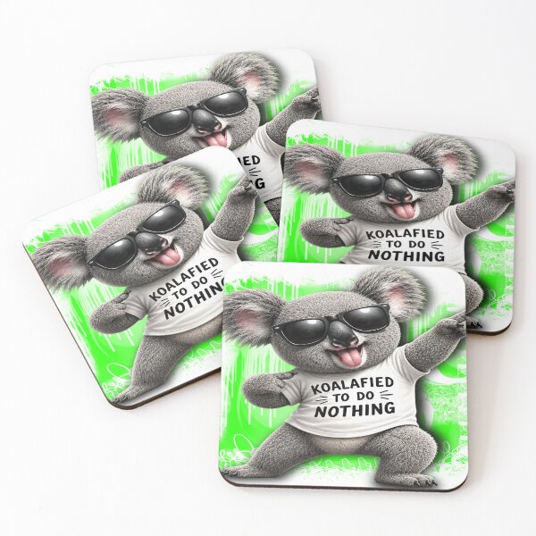 Item preview, Koalafied to Do Nothing – Funny Lazy Koala Graphic designed and sold by mikemuchu.