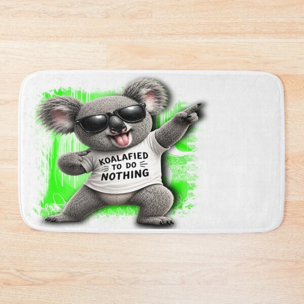 Item preview, Koalafied to Do Nothing – Funny Lazy Koala Graphic designed and sold by mikemuchu.